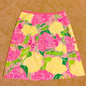 Lilly Pulitzer wrap skirt EUC